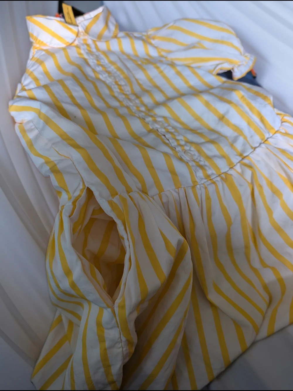 Polo Ralph Lauren Girls 4T Yellow & White Striped Dress
